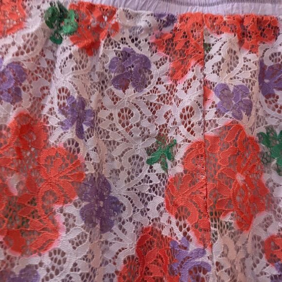 BP Floral Lace Drawstring Cover Up Pants, Women's 2X - Picture 7 of 9